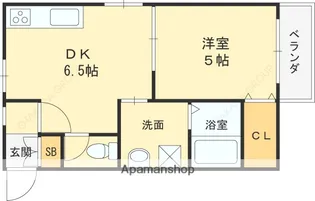 田淵ハイツ【2階】の間取り