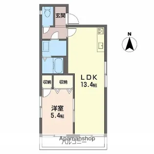 パークサイドハイツ【2階】の間取り