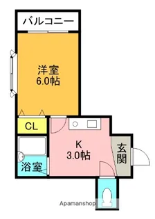 ベルファ大和田【3階】の間取り