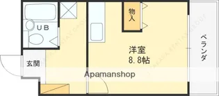 山一守口壱番館【4階】の間取り