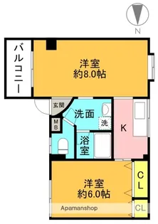 メゾン高槻【503号室】の間取り