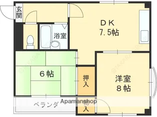 シャトレー寿【1階】の間取り
