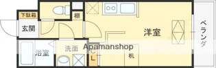 ルネス上牧【202号室】の間取り