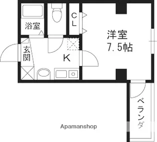 大阪府寝屋川市香里新町【マンション】の間取り