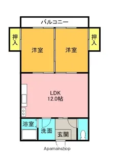大阪府枚方市出口3丁目【マンション】の間取り