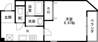 ラ・フォンテ摂津富田【601号室号室】の間取り