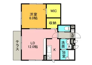 アムール アベイユⅡ【1階】の間取り