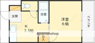 津之江パークハイツ2号館【301号室】の間取り