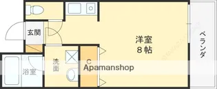 プロースト高槻【105号室】の間取り
