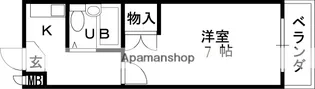 タウンハウス京口【102号室】の間取り