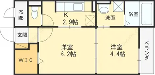 ライル Ⅱ【203号室】の間取り