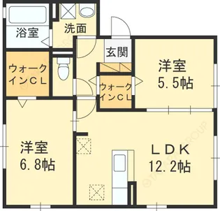 SIRIUS Β棟【1階】の間取り