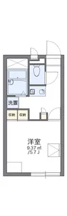 レオパレスWEST BELLS【1階】の間取り