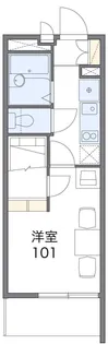 レオパレスグリーンローズ【2階】の間取り
