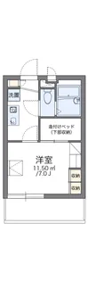 レオパレスプラスパ平田【3階】の間取り