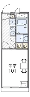 レオパレスKY【2階】の間取り