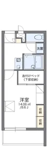 レオパレスM’S INNⅡ【3階】の間取り