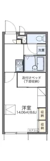 レオパレスル シエル ブルー【1階】の間取り