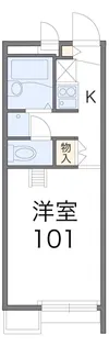 レオパレス辻子【103号室】の間取り