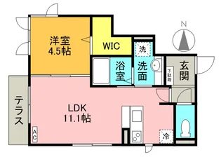 モン シェモワ【1階】の間取り