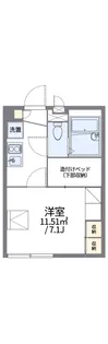 レオパレスシュッドエコール【2階】の間取り