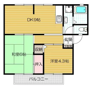 ウインディアはむろ【201号室号室】の間取り