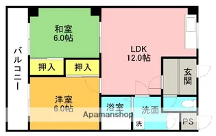 サンローゼMIYATA【303号室】の間取り