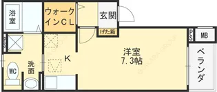 グラディート【3階】の間取り