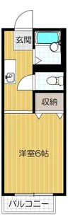 シティーハイツ天神【207号室号室】の間取り