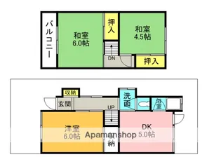 大阪府高槻市芝生町1丁目【一戸建】の間取り