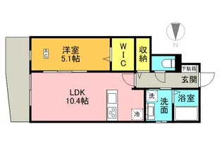 グランデージ雅【1階】の間取り