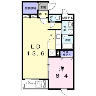 L’iLL 登町【2階】の間取り