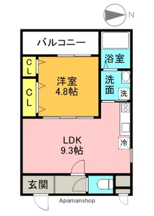 フジパレス畷南野アルファ【1階】の間取り