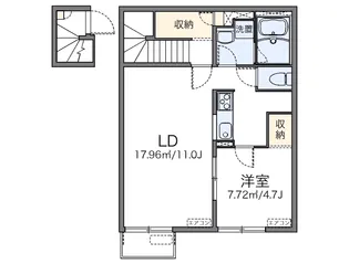 レオネクスト上之島【2階】の間取り