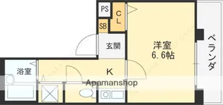 コアシティ如是【112号室】の間取り