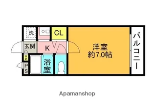 コアシティ如是【313号室】の間取り