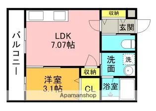 インペリアル京口【301号室】の間取り