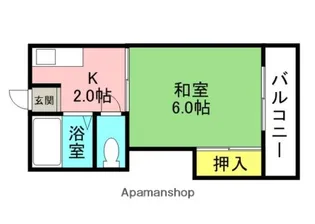 クレジール牧野 B棟【2階】の間取り
