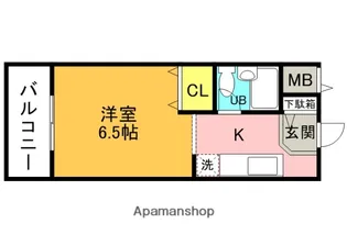 シャトレ富田【308号室】の間取り