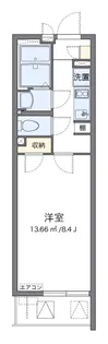 クレイノ輝き【201号室】の間取り