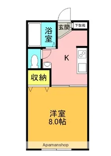 ラルゴ忍ヶ丘【2階】の間取り