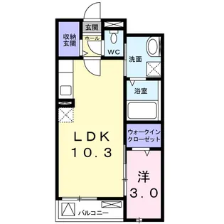 プランドール高槻【2階】の間取り