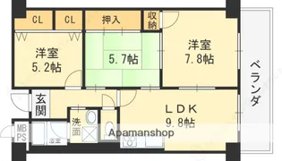 ラフォーレ南平台【3階】の間取り