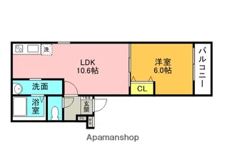 大阪府枚方市牧野下島町【アパート】の間取り