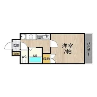 パークモダン高井田【6階】の間取り