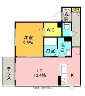 le printemps zushi【105号室】の間取り