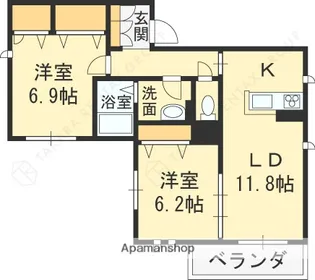 le printemps zushi【2階】の間取り