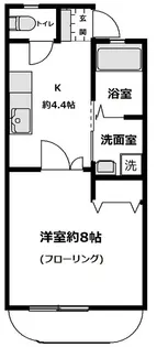 モンフルール竹橋【3階】の間取り