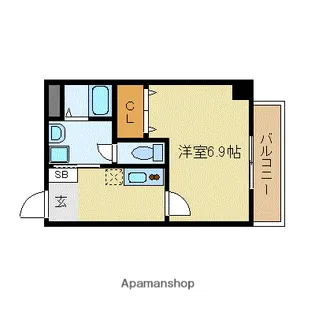 大阪府大阪市東淀川区柴島2丁目【マンション】の間取り