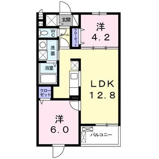 コージーガーデン【1階】の間取り